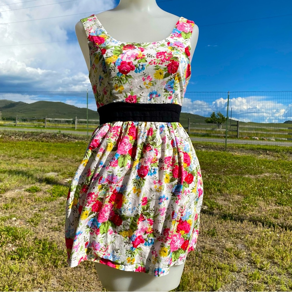 Forever 21 Cotton Floral Dress Mini